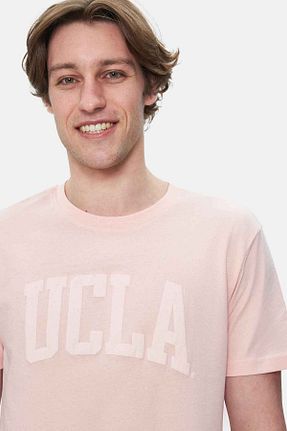 تیشرت صورتی مردانه رگولار Ucla - کد 925934960