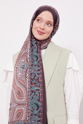 شال قهوه ای زنانه Levidor - کد 925289151
