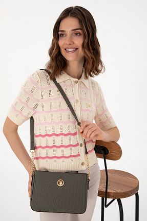 کیف دوشی خاکی زنانه پارچه ای U.S. Polo Assn. - کد 925269334