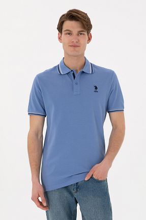 پولوشرت آبی مردانه پنبه ای U.S. Polo Assn. - کد 925289507