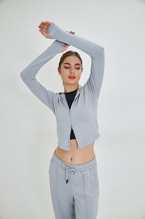 سوئیشرت طوسی زنانه ساده The Champ Clothing - کد 925291665