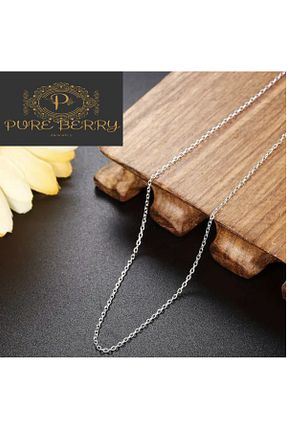 گردنبند استیل ( فولاد ) طوسی زنانه استیل (فولاد) PURE BERRY - کد 925292951