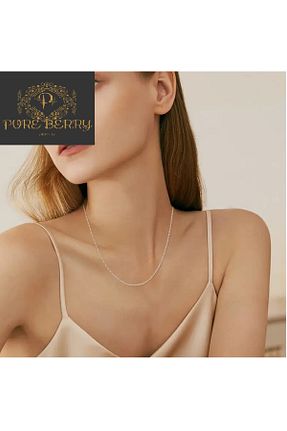 گردنبند استیل ( فولاد ) طوسی زنانه استیل (فولاد) PURE BERRY - کد 925292951