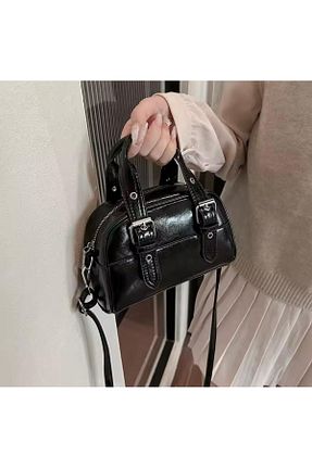 کیف دوشی مشکی زنانه چرم مصنوعی larosee - کد 925335301