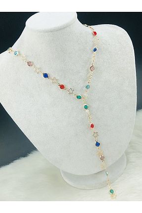 گردنبند استیل ( فولاد ) زرد استیل ضد زنگ DS DİAMONDSHOP - کد 925326503