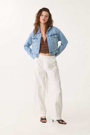 کت آبی زنانه Straight Stradivarius - کد 925323975