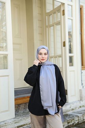 شال طوسی زنانه Hint İpek - کد 925323976