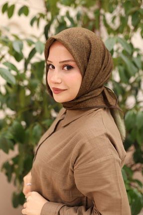روسری قهوه ای پنبه ای Silk Home - کد 879485221