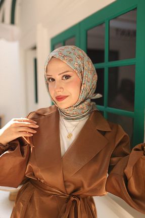 روسری سبز پنبه ای Silk Home - کد 863666023