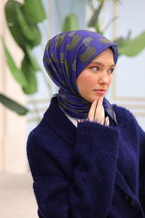 روسری طوسی پنبه ای Silk Home - کد 897164500