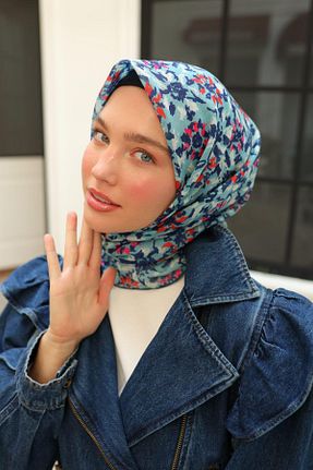 روسری سبز پنبه ای Silk Home - کد 890812800