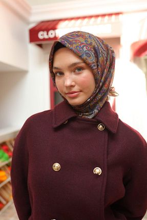 روسری سبز پنبه ای Silk Home - کد 890813000