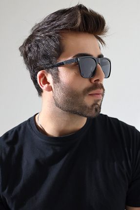 عینک آفتابی مشکی مردانه 54 Lozzo - کد 925351727
