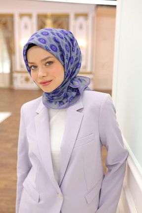 روسری بنفش پنبه ای Silk Home - کد 903041672