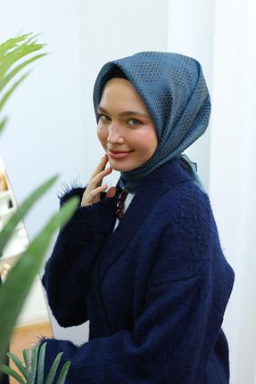 روسری طوسی پنبه ای Silk Home - کد 887246446