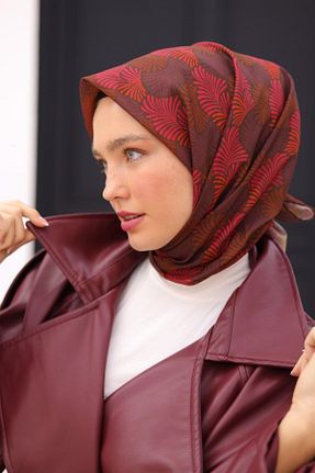 روسری قهوه ای پنبه ای Silk Home - کد 897165802