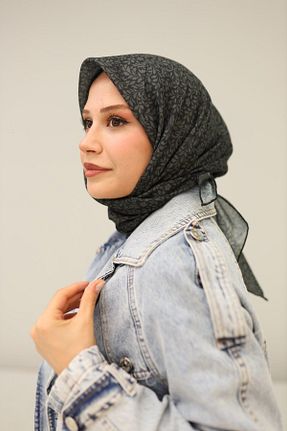 روسری خاکی پنبه ای Silk Home - کد 879485202