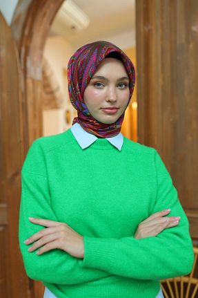 روسری صورتی پنبه ای Silk Home - کد 888163181
