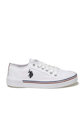 کفش اسنیکر سفید زنانه بند دار U.S. Polo Assn. - کد 68958438