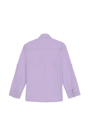 پیراهن بنفش بچه گانه یقه پیراهنی U.S. Polo Assn. - کد 925785223