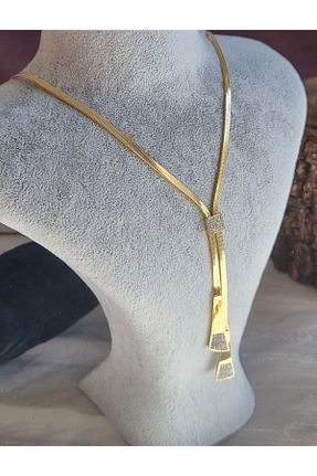 گردنبند استیل ( فولاد ) طلائی زنانه استیل (فولاد) Brassito - کد 870549690