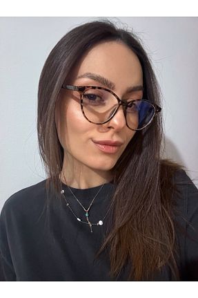 عینک محافظ نور آبی قهوه ای زنانه 50 Goldmine - کد 925404893