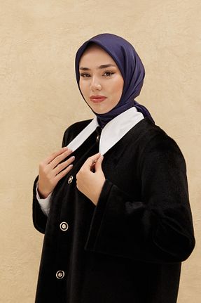 روسری سرمه ای پلی استر Silk Home - کد 792210831