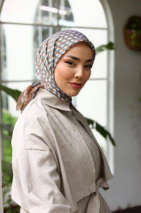 روسری سبز پلی استر Silk Home - کد 827006460