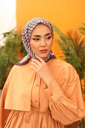 روسری صورتی پلی استر Silk Home - کد 827010508