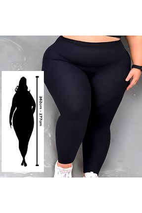 ساق شلواری سایز بزرگ مشکی زنانه بافت sngl - کد 924747868
