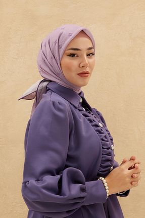 روسری بنفش پلی استر Silk Home - کد 792772266