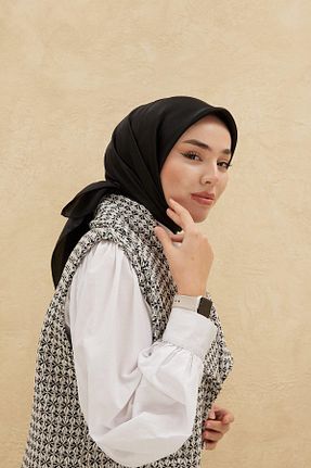 روسری مشکی پلی استر Silk Home - کد 789299000