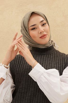 روسری سبز پلی استر Silk Home - کد 792505354