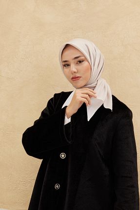 روسری بژ پلی استر Silk Home - کد 792096195