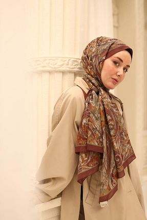 شال زرشکی زنانه Silk Home - کد 920757840