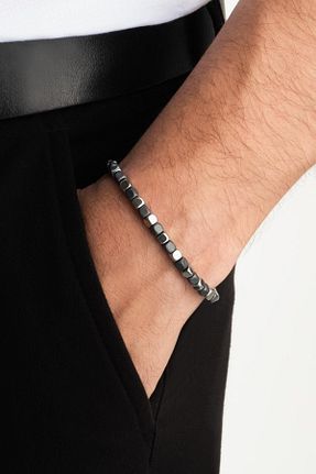 دستبند نقره متالیک مردانه 925 عیار So Chic - کد 797312711