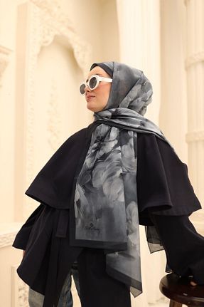 شال طوسی زنانه Silk Home - کد 921614052