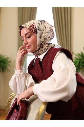 روسری نباتی İpek Tivil Silk Home - کد 902957943