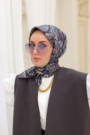 روسری طوسی İpek Tivil Silk Home - کد 901825445