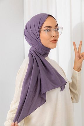 شال بنفش زنانه پنبه ای Silk Home - کد 408267379