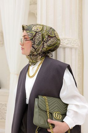 روسری سبز İpek Tivil Silk Home - کد 902958081