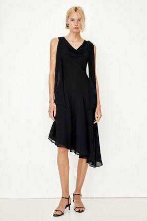 لباس مشکی زنانه بافتنی H&M - کد 925432089