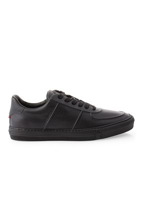 کفش کژوال مشکی مردانه چرم خالص Moncler - کد 925436431