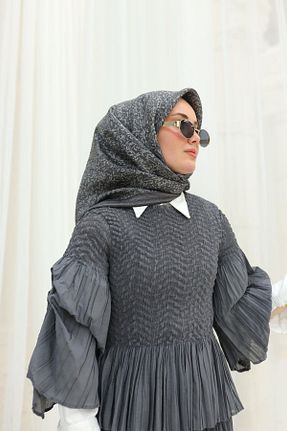 روسری طوسی İpek Tivil Silk Home - کد 904415204