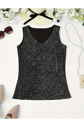بلوز مشکی زنانه یقه هفت Butik - کد 925441699