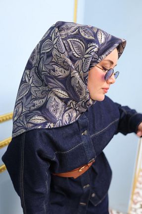 روسری سرمه ای İpek Tivil Silk Home - کد 902958175
