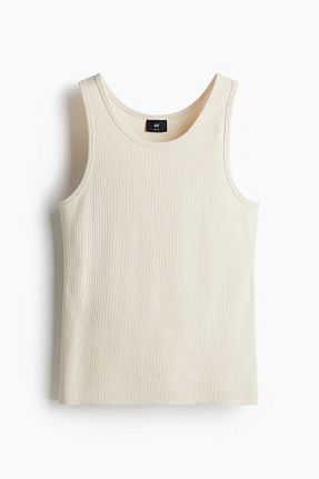 تیشرت بژ مردانه پنبه ای H&M - کد 925804596