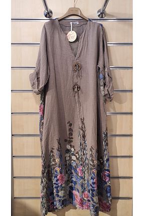 لباس قهوه ای زنانه بافتنی Park Moda - کد 925443892