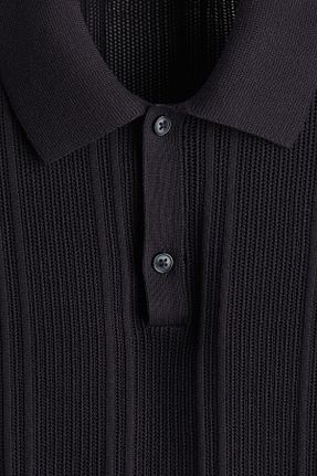 پولوشرت آبی مردانه کوتاه H&M - کد 925432248