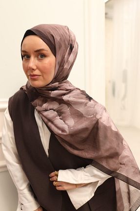 شال قهوه ای زنانه Silk Home - کد 921613531